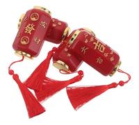 ANDRESLAD Abridor de Botellas Magnético 4 Unidades Imanes 3d de Linterna Roja Feng Shui, Decoración Suerte para Nevera, Diseño Ergonómico para Cocina y Festival de Primavera