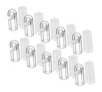 ANDRESLAD Accesorios para Cortinas Venecianas Ganchos Transparentes para Varilla y Mangos Ligeros de Plástico Compatibles con Estores y Rieles para Ventanas Fáciles de Instalar y Reemplazar