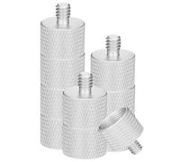 ANDRESLAD Adaptador de Rosca para Soporte de Micrófono 5/8 Hembra a 1/4 Macho Tornillos Metálicos 10 Piezas Casquillo Reductor para Trípode y Brazo Articulado Uso Profesional en Estudio