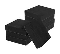 ANDRESLAD Almohadillas Adhesivas De Espuma Eva Antivibración Antideslizantes para Muebles Negras 10x10x2 Cm 8 Unidades Protección Estable para Hogar y Oficina
