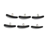 ANDRESLAD Almohadillas Nasales Antideslizantes para Gafas Imitación Jade Forma de Semilla de Melón Color Negro 6 Unidades 3 Pares Accesorio para Mejorar Comodidad y Ajuste