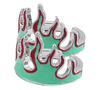 ANDRESLAD Anillo Ajustable de Llama para Mujer y Hombre Anillo Abierto de Metal Diseño Creativo de Fuego Joyería de Dedo Unisex para Uso Diario y Ocasiones Obsequios