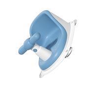 ANDRESLAD Asiento De Baño Para Ñiño Azul, Soporte Estable y Seguro, Compatible Bañeras Estándar, Adecuado Para Ducha y Viaje, Asiento Cómodo Para Niño y Recién Nacido