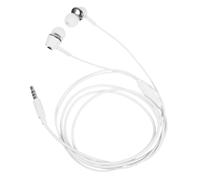 ANDRESLAD Auriculares In-Ear Metalizados con Cable y Micrófono Control Potente Diseño Ergonómico Ligero para Móvil y Uso Diario Color Plata