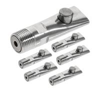 ANDRESLAD Bebedero Automático para Cerdos Inoxidable 5piezas para Ganado Bebedero Pequeño Herramientas para Lechones Diseño Antiderrame Duradero y Resistente