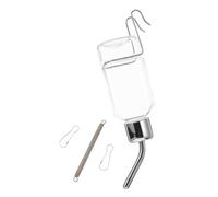 ANDRESLAD Bebedero Automático para Mascotas Botella Colgante Antigoteo Transparente Pequeña para Perros y Conejos Fácil de Limpiar y Resistente Fugas