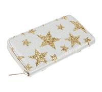 ANDRESLAD Billetera Estrella De Cinco Puntas Monedero con Cremallera Cartera De Tarjeta De Las Mujeres Linda Billetera Cinturón Cartera Mujer Lindas Carteras Riñonera Cuero PU Yellow