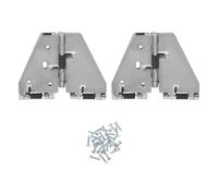 ANDRESLAD Bisagra para Mesa Abatible Grande de Hierro con Tornillos Herrajes de Alta Resistencia para Tablero Plegable Mecanismo de Resorte Cruzado 180° para Comedor Paquete 2 Unidades