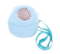 ANDRESLAD Bolsa de Viaje Transpirable para Hámster y Conejillos de Indias, con Forro de Algodón, Tamaño Mediano Azul, Portador Portátil para Animales Pequeños, Adecuado para Viajes y Uso Doméstico