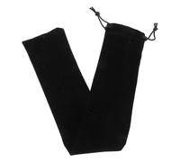 ANDRESLAD Bolsa para Instrumento Musical con Cordón de 10 Pulgadas, Estuche Portátil de Tela Negra para Flauta Dulce, Bolsa Protectora Antipolvo y Resistente para Músicos y Almacenamiento