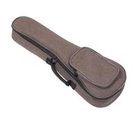 ANDRESLAD Bolsa para Ukelele 26 Pulgadas, Mochila Duradera para Ukelele al Aire Libre en Gris y Rosa, Estuche Tipo Mochila Resistente para Transporte y Almacenamiento de Instrumentos