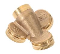 ANDRESLAD Boquilla Rociadora de Manguera de Agua para Lavado de Neumáticos de Camión, Cabezal Pulverizador de 3 Orificios de Latón Puro, Aspersor de Presión para Enfriamiento y Limpieza