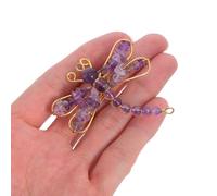 ANDRESLAD Broche de Libélula de Cristal Artesanal Ligera para Ropa y Chal Prendedor Femenino para Vestidos y Eventos Formales