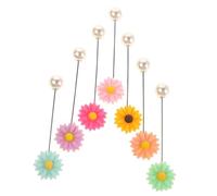 ANDRESLAD Broche Para Bufanda Floral 7 Piezas Broches Flores Rosas Imperdibles Múltiples Colores Alfileres Para Chal Mujer Viaje y Uso Diario Elegante y Ligero