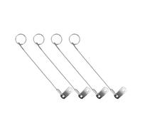 ANDRESLAD Cable de Seguridad de Acero Inoxidable para Barco, 4 Piezas de Cordón Metálico Antidesprendimiento, Accesorios Náuticos Resistentes para Amarre y Uso Marino