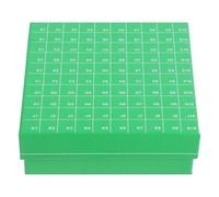 ANDRESLAD Caja de Cartón para Laboratorio con Tapa Abatible Resistente al Agua Capacidad 100 Compartimentos para Microtubos 18/2 Ml Almacenamiento Seguro de Muestras Celulares y Tubos