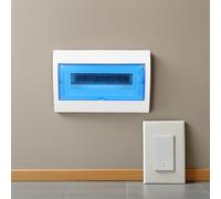 ANDRESLAD Caja de Disyuntores Eléctrica de Plástico Resistente Intemperie con Tapa 12 Vías Caja de Distribución Exterior para Cableado Seguro en Instalaciones Domésticas y Comerciales