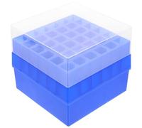 ANDRESLAD Caja de Tubos de Ensayo Reutilizable para Laboratorio Soporte Plástico para 36 Tubos Centrifuga de 10/15 Ml Organizador Resistente para Almacenamiento en Frío y Baja Temperatura