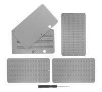 ANDRESLAD Caja Fuerte Portátil de Acero Inoxidable Cerradura Mecánica, Almacenamiento Seguro para Frases Clave Criptográficas y Placa Metálica de Semillas, Adecuado para Protección en Viajes