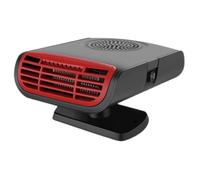 ANDRESLAD Calefactor Portátil para Coche 12v Descongelador y Calentador Pequeño ABS en Negro y Rojo Compatible Vehículos 12 Voltios Adecuado para Eliminar Escarcha y Vaho en Parabrisas