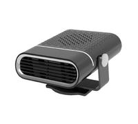 ANDRESLAD Calentador Portátil para Coche 12v Negro Ventilador Calefactor Rápido y Desempañador de Parabrisas Eléctrico Calentador Descongelador Automático para Calefacción de Cabina y