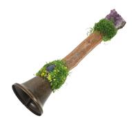 ANDRESLAD Campana de Mano Varita de Amatista Natural Campana de Cristal Pequeña para Altar Sonido Fuerte Decoración Espiritual y Rituales Accesorio para Meditación y Hogar