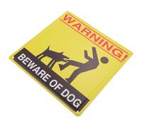 ANDRESLAD Cartel de Advertencia Cuidado Perro Vintage de Hojalata 30X30 CM para Jardín Resistente al Desgaste Cuatro Agujeros para Colgar Letrero Decorativo Visible para Patio y Césped