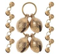ANDRESLAD Cascabeles para Collares de Mascotas 10 Piezas Campanas de Cobre Cabeza de Tigre 22 MM Sonido Claro para Rastreo y Adiestramiento Accesorio Ligero para Perros y Gatos
