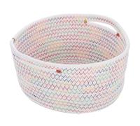 ANDRESLAD Cesta Pequeña Tejida de Algodón para Snacks y Juguetes Organizador Nórdico Multifuncional para Llaves y Objetos Pequeños para Escritorio y Decoración del Hogar