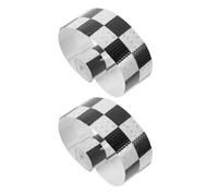 ANDRESLAD Cinta Reflectante Adhesiva Negra y Blanca 5 CM X 3 M 2 Piezas para Seguridad Vehículos Pegatinas Reflectantes de Advertencia Duraderas y Resistentes a Arañazos para Remolques y