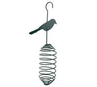 ANDRESLAD Comedero Metálico para Pájaros Alimentador De Pajaros Jaula para Sebo Soporte para Comida Grasa De Pájaro Bola De Metal