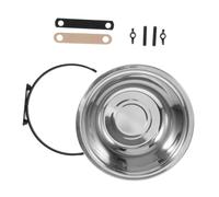 ANDRESLAD Cuenco Colgante para Perros de Acero Inoxidable Resistente Óxido y Grietas Fácil de Instalar para Jaulas y Exteriores Comedero y Bebedero Seguro para Gatos Perros y Aves Pequeñas