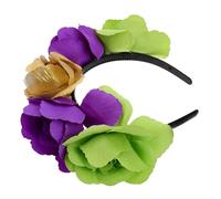 ANDRESLAD Decoraciones Para Fiestas Del Día De Los Muertos Diademas Para Mujer Diademas De Hadas Arcoíris Para Mujer Diadema Floral Accesorio De Cosplay