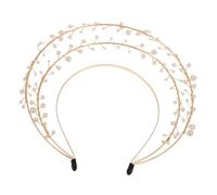 ANDRESLAD Diadema De Perlas Para Mujeres Diadema Decorativa De Estilo Lolita Accesorio De Cabello Para Fiestas y Eventos Especiales Diseño Ligero y Duradero Para y Celebraciones
