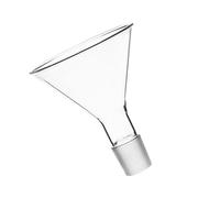 ANDRESLAD Embudo Triangular de Vidrio de 90 MM para Laboratorio Resistente Temperatura Embudo de Llenado Reutilizable para Química Analítica y Experimentos Científicos