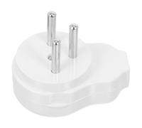 ANDRESLAD Enchufe Eléctrico Macho Israelí de 3 Clavijas Estándar 16A Blanco Conector Cilindro para Reemplazo y Cableado en Entornos Domésticos Oficina E Industrial