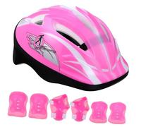 ANDRESLAD Equipo de Protección Infantil para Patinaje con Casco Ajustable Coderas Muñequeras y Rodilleras Transpirables Duraderas y Seguras para Roller Skating y Skateboarding