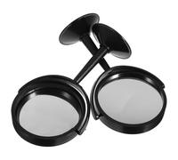 ANDRESLAD Espejos Ópticos Cóncavo y Convexo Giratorios 2 Piezas, Soporte Vertical Negro, Lentes Experimentales para Laboratorio Científico, Enseñanza Física y Observación Precisa