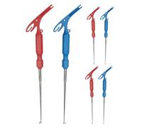 ANDRESLAD Extractor de Anzuelos de Pesca Multifuncional, Juego de 6 Piezas Acero Inoxidable, Herramientas para Atar Sedal, Portátil y Ergonómico, Adecuado para Pesca Mosca y