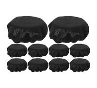 ANDRESLAD Fundas para Auriculares de Tela Elástica Protector Antipolvo Negro Grande 9-11 CM 10 Piezas Accesorio Adaptable para Diademas de Juegos y Uso Diario