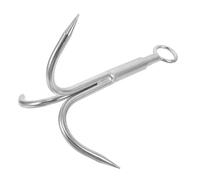 ANDRESLAD Gancho de Escalada de Acero Inoxidable de 3 Puntas Gancho de Agarre Resistente para Exteriores Tamaño Grande Equipo de Supervivencia para Senderismo y Pesca al Aire Libre