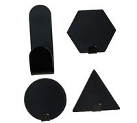 ANDRESLAD Ganchos De Pared Autoadhesivos Gancho De Hierro Forjado Geométricos 4 Piezas Colgador Toallas