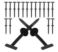 ANDRESLAD Hebillas de Nailon para Bridas de Cables Autoblocantes 200 Piezas Sujetadores Aplicables para Paneles Automotrices Resistentes y Flexibles Ideales para Organización y