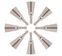 ANDRESLAD Herramienta Pelacables para Taladro 1/4 8 Piezas Conector Giratorio Metálico Resistente Solución Rápida para Torcer y Conectar Cables Eléctricos Adecuado para Electricistas y