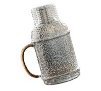 ANDRESLAD Jarra de Agua de Vidrio Templado 20L Diseño Martillado Jarra Transparente Resistente al Calor para Hogar y Oficina Recipiente Grande para Agua Fría y Té