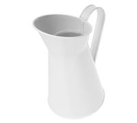 ANDRESLAD Jarrón de Hierro Vintage Estilo Rústico para Flores Cubo Decorativo con Asa Florero Metálico Estable y Duradero para Hogar Oficina y Jardín