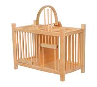 ANDRESLAD Jaula de Madera para Grillos y Pequeños Animales Transporte Compacto y Portátil para Hámsteres y Jerbos Hábitat Multifuncional para Mascotas Pequeñas Uso Interior y Exterior