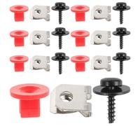 ANDRESLAD Juego de 20 Clips de Plástico para Sujeción de Protección contra Salpicaduras del Motor Pernos Autorroscantes para Bandeja Inferior Kit de Fijación Automotriz Resistente para