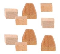 ANDRESLAD Juego de 3 Cuñas de Madera para Violín y Violonchelo Accesorios de Repuesto para Bastón Tapones de Corcho para Instrumentos de Cuerda Piezas Compactas para Reparación y Uso