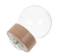 ANDRESLAD Kit de Globo de Nieve de Cristal Transparente con Caja de Música Incorporada y Base de Madera, Bola de Nieve Vacía para Manualidades DIY, Decoración para Hogar y Proyectos